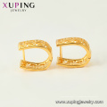 97028 Boucles d&#39;oreilles Huggie plaquées or à la mode pour Xuping Fashion 24K